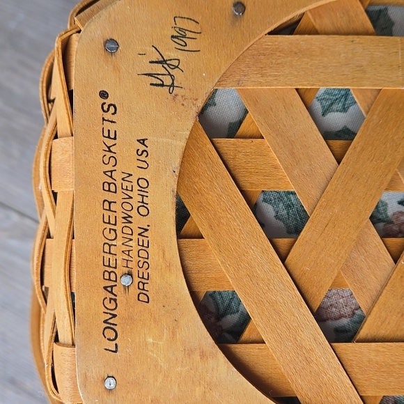 Longaberger Basket Christmas Collection 1997 Edition Snowflake Basket - Picture 4 of 10